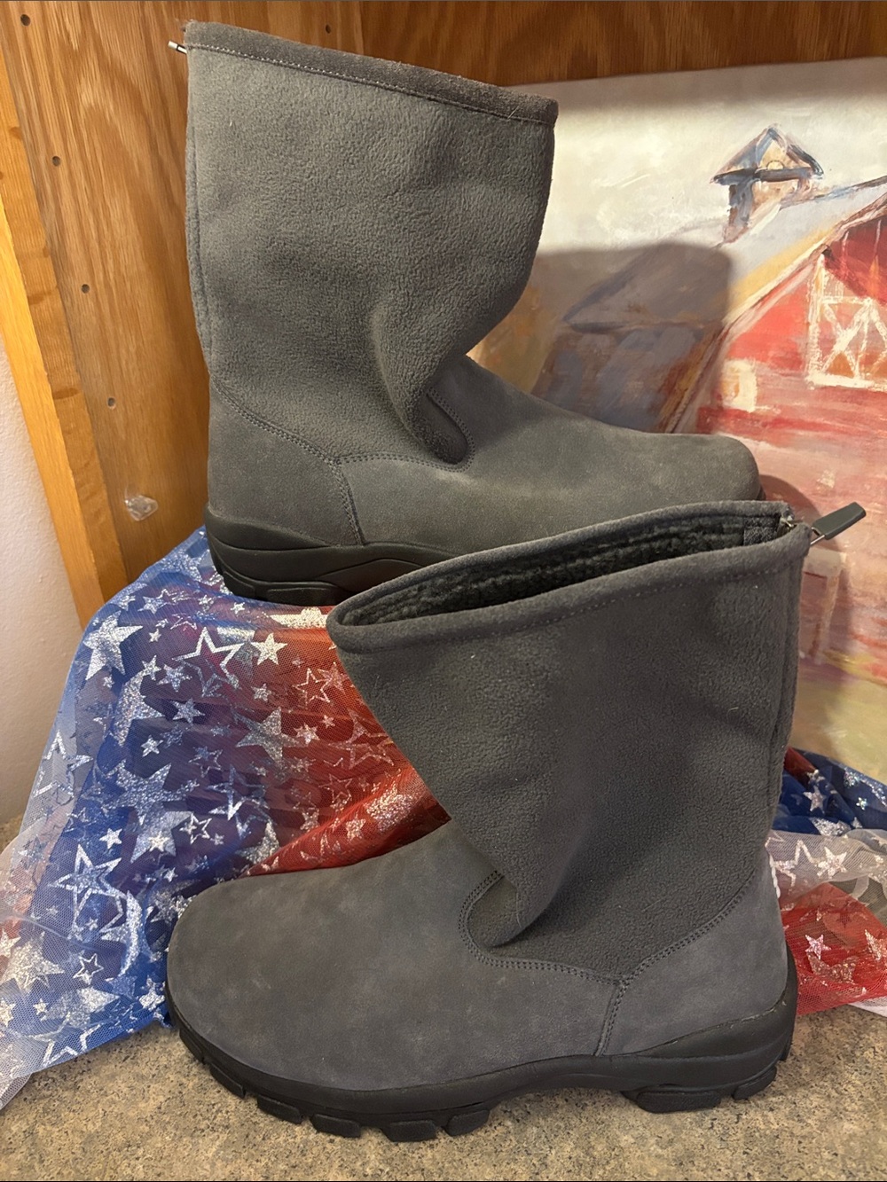 Men’s Lands End Winter Boots sz 9